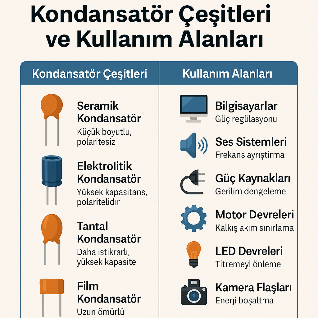 Kondansatör Nedir? Ne İşe Yarar?