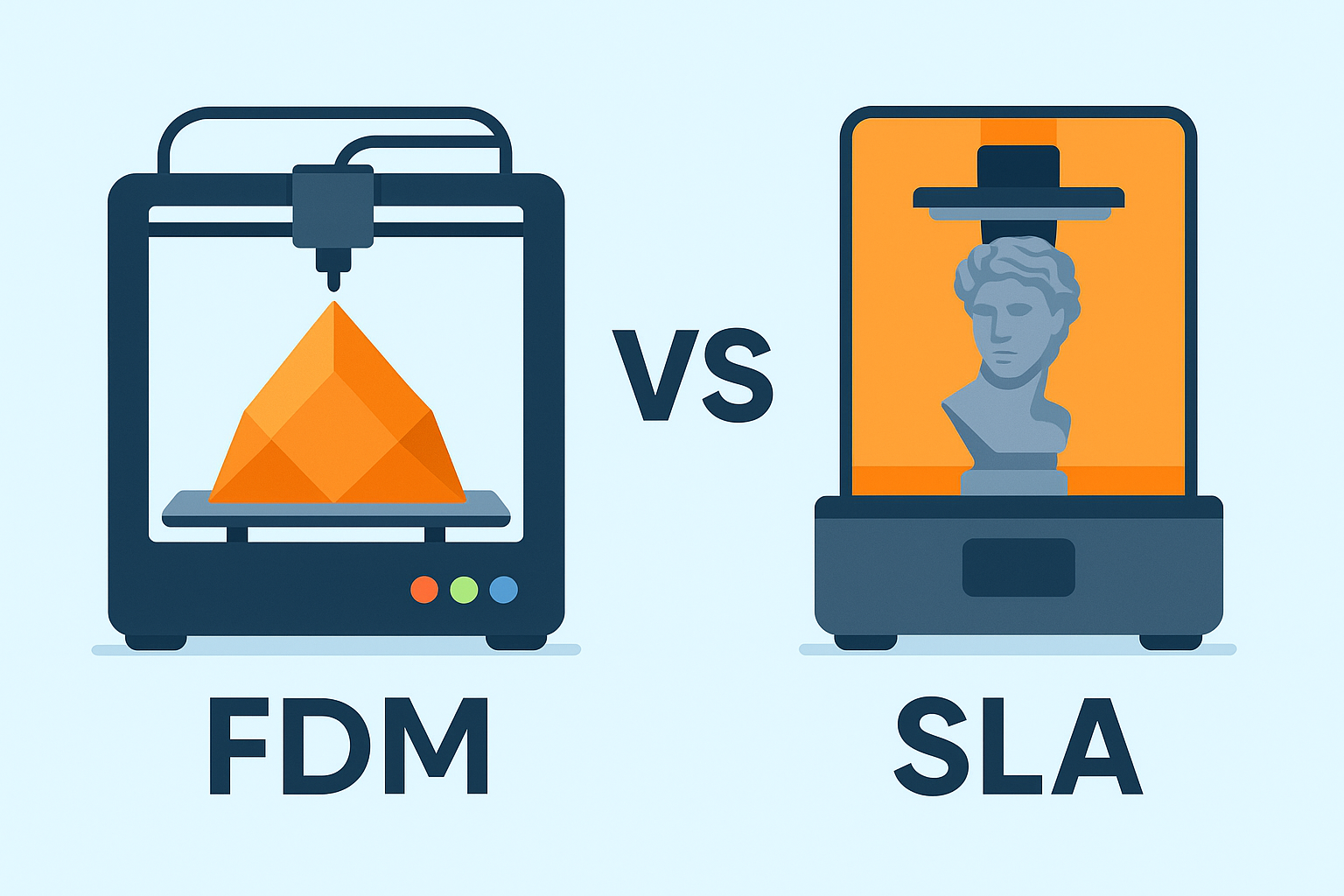 FDM vs SLA: Hangi 3D Yazıcı Türü Daha İyi?