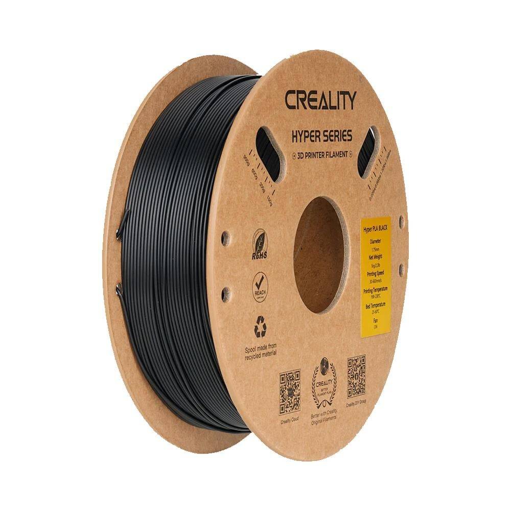 Creality Hyper PLA Siyah Filament 1.75mm 1Kg